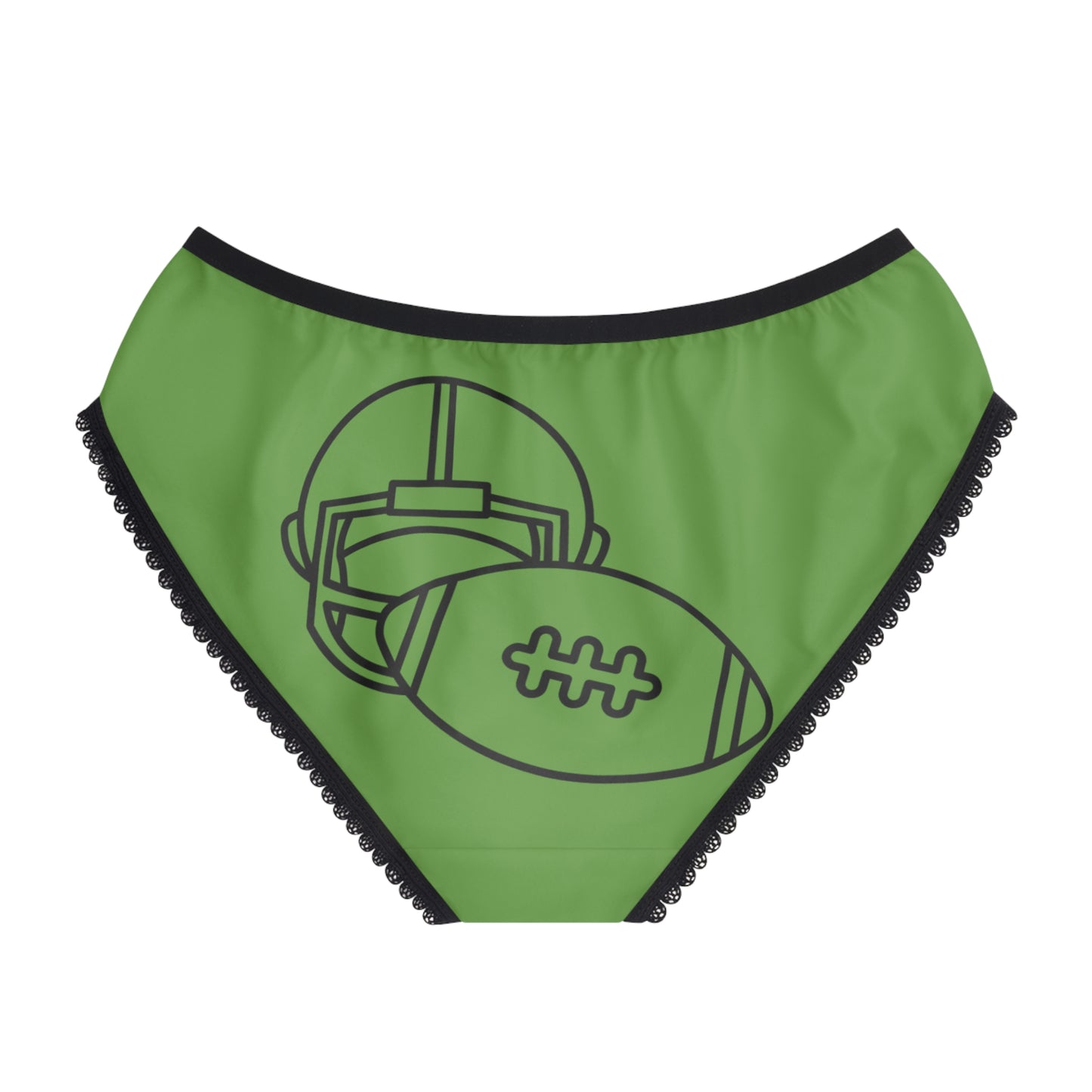 Women's Briefs: Football Green