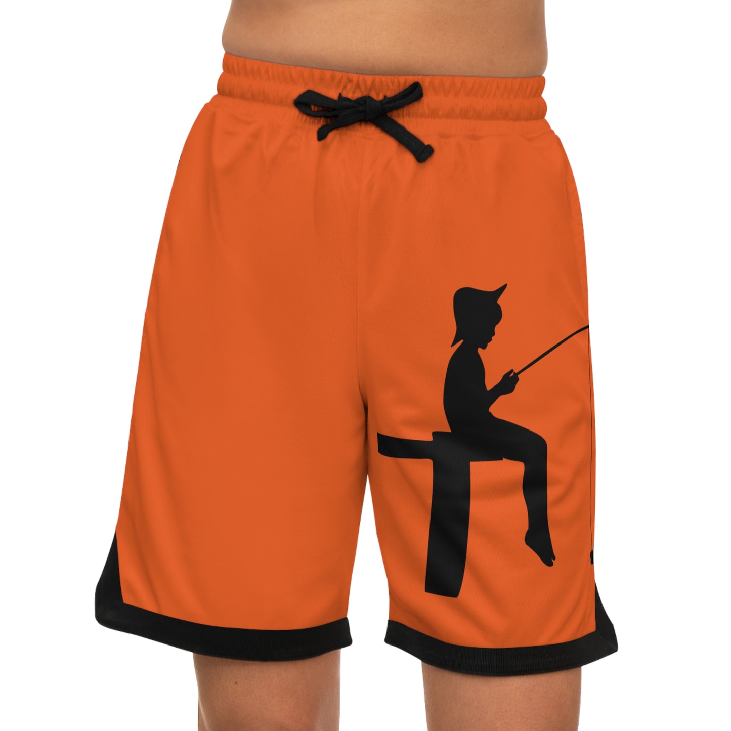 Basketball Rib Shorts: Fishing Orange