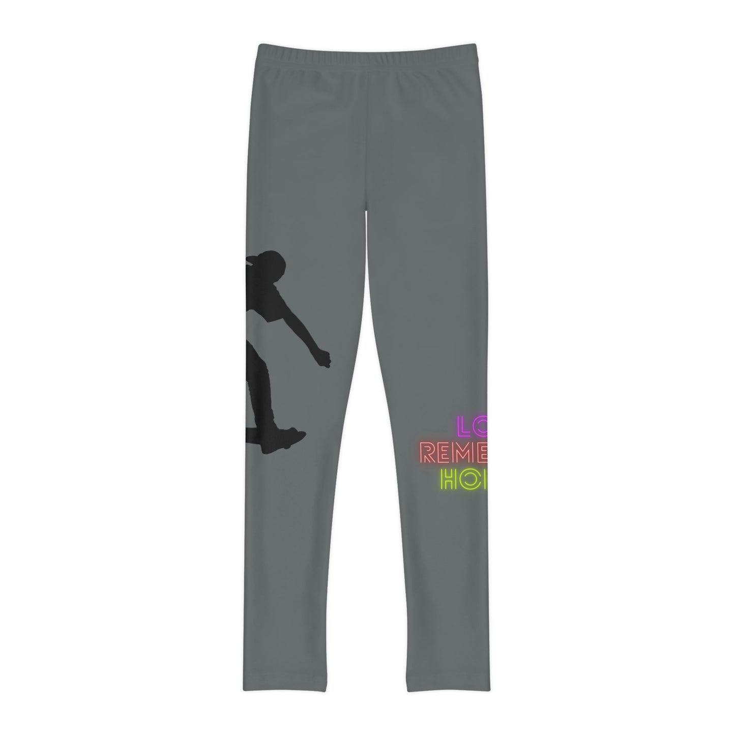 Youth Full-Length Leggings: Skateboarding Dark Grey