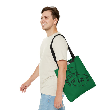 Tote Bag: Football Dark Green