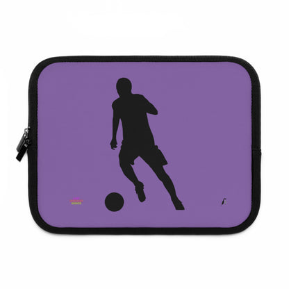 Laptop Sleeve: Soccer Lite Purple