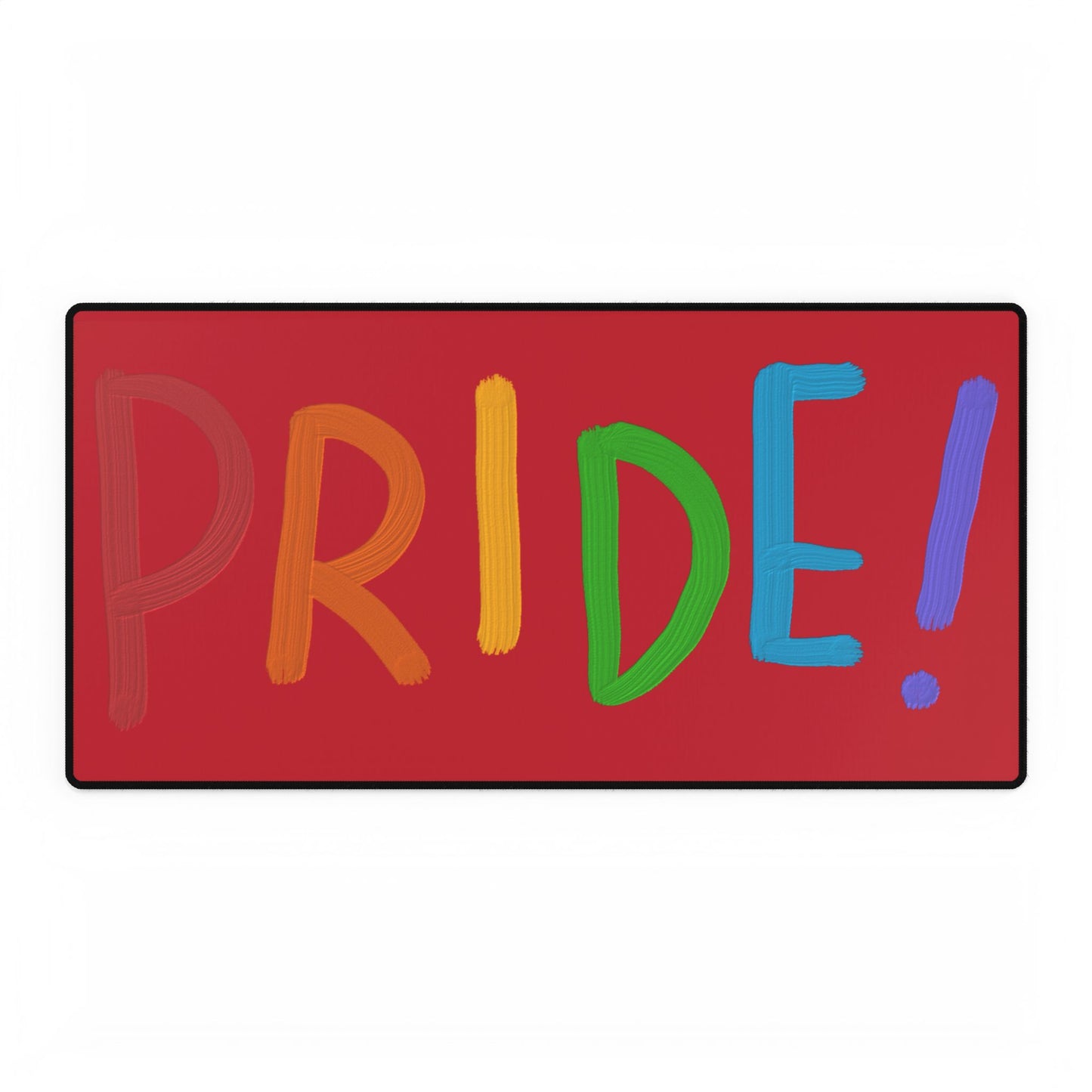 Desk Mats: LGBTQ Pride Dark Red