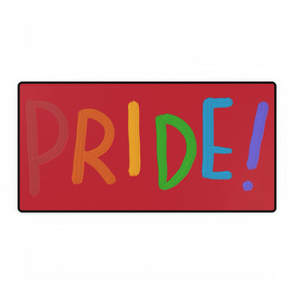 Desk Mats: LGBTQ Pride Dark Red