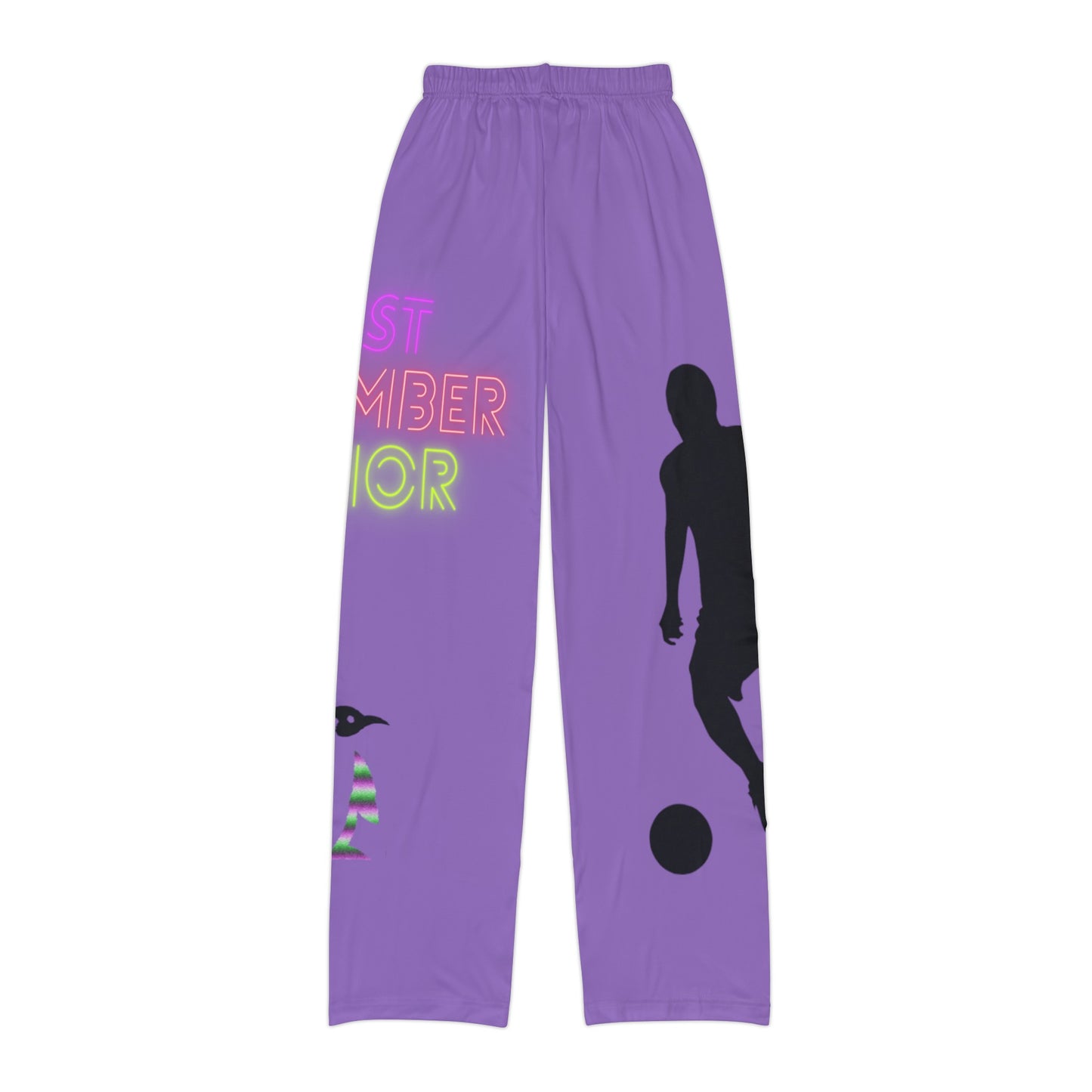 Kids Pajama Pants: Soccer Lite Purple