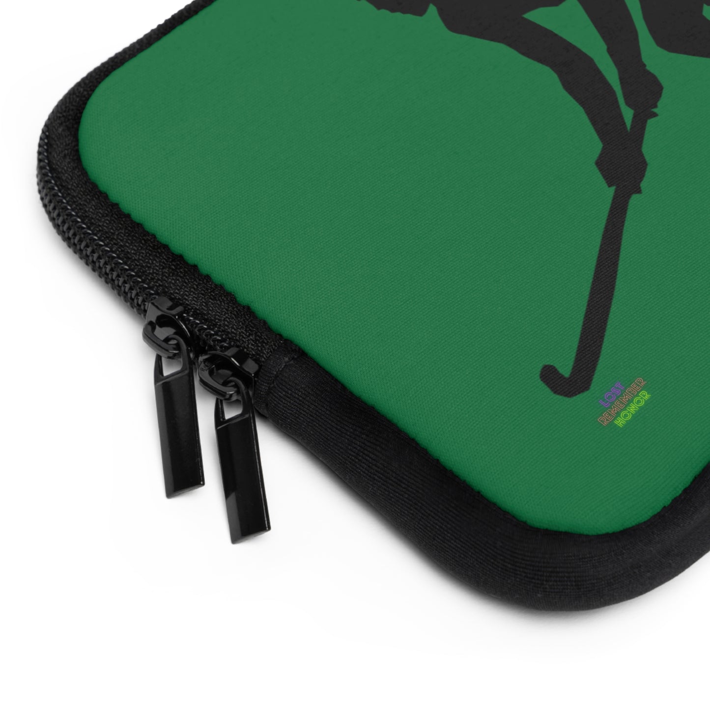 Laptop Sleeve: Hockey Dark Green