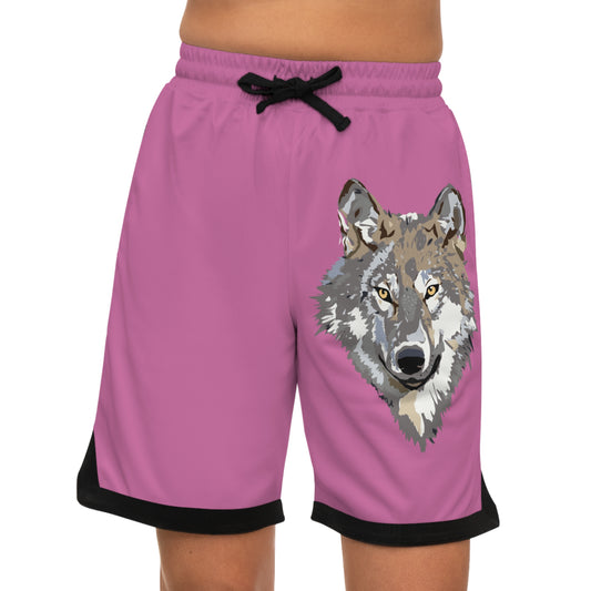 Basketball Rib Shorts: Wolves Lite Pink