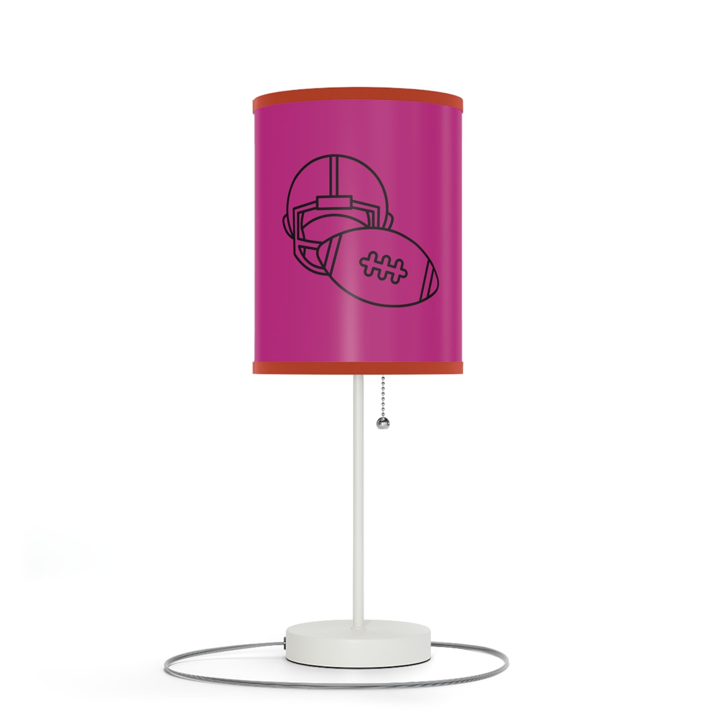 Lamp on a Stand, US|CA plug: Football Pink 