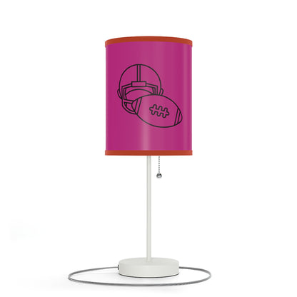 Lamp on a Stand, US|CA plug: Football Pink 