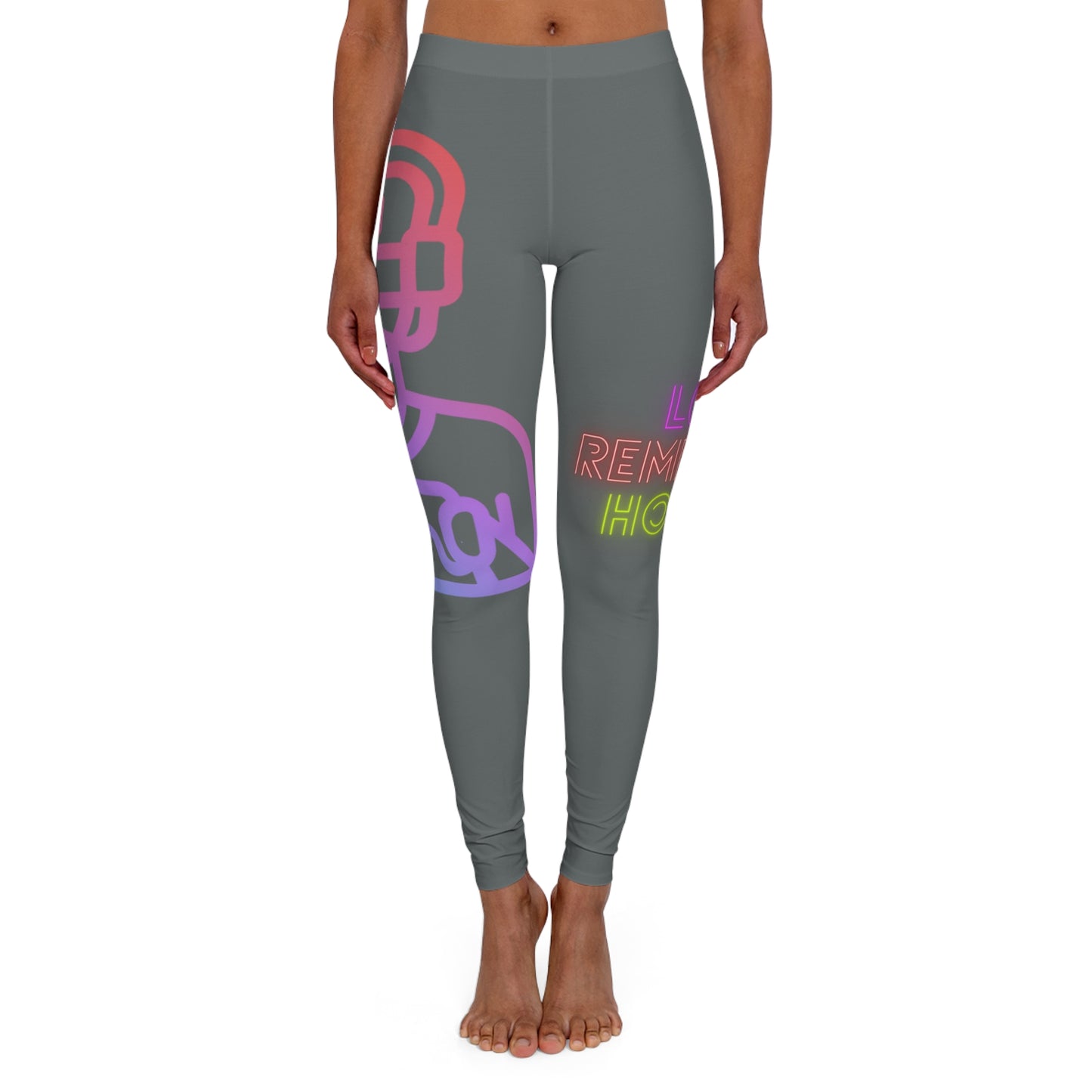 Women's Spandex Leggings: Gaming Dark Grey