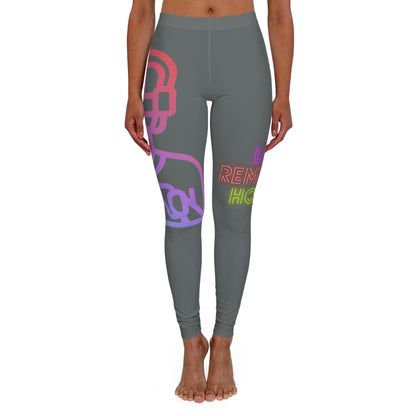 Women's Spandex Leggings: Gaming Dark Grey