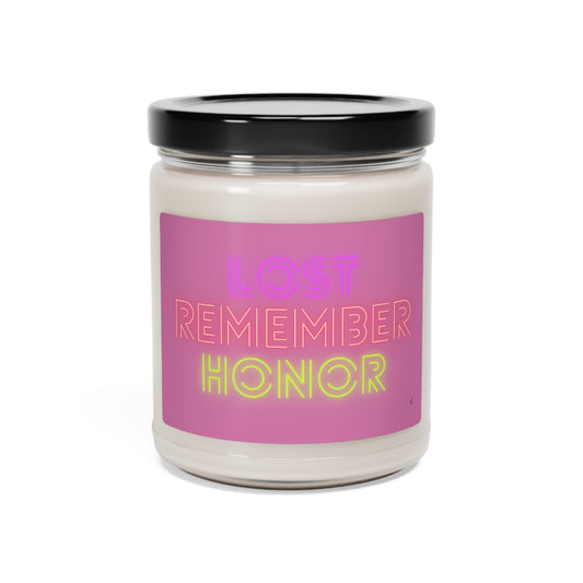 Scented Soy Candle, 9oz: Lost Remember Honor Lite Pink