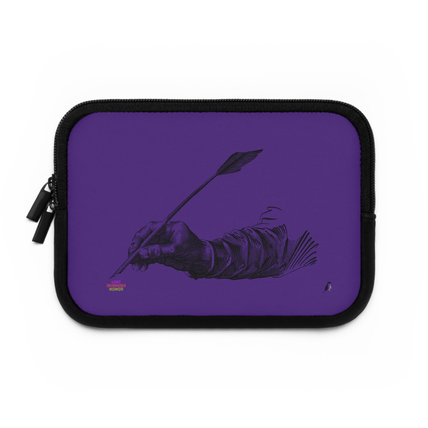 Laptop Sleeve: Writing Purple