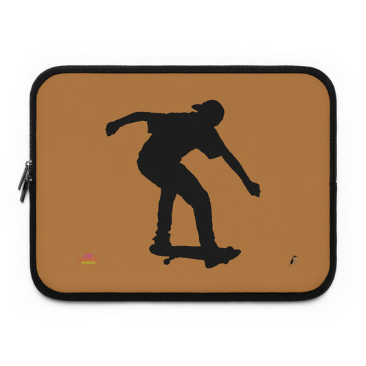 Laptop Sleeve: Skateboarding Lite Brown