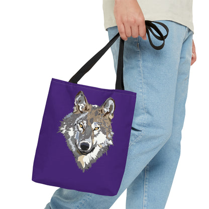 Tote Bag: Wolves Purple