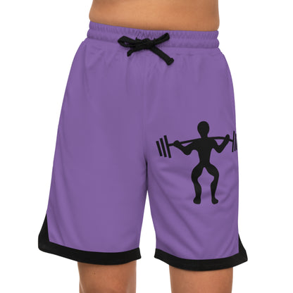 Basketball Rib Shorts: Weightlifting Lite Purple