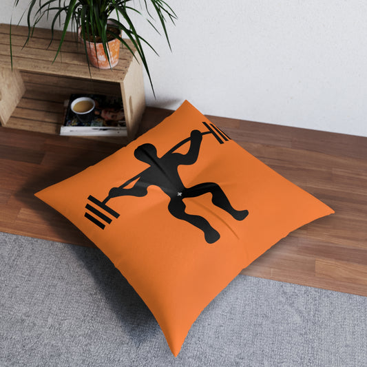 Tufted Floor Pillow, Square: Weightlifting Crusta