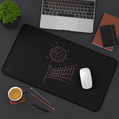 Desk Mat: Volleyball Black