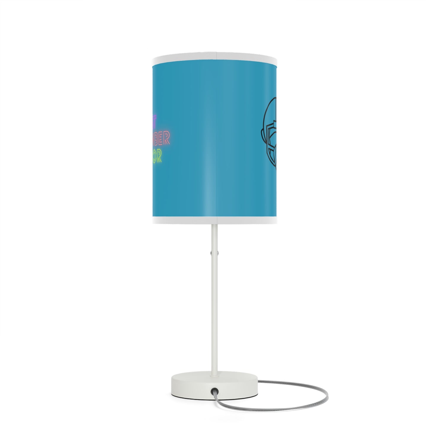 Lamp on a Stand, US|CA plug: Football Turquoise 