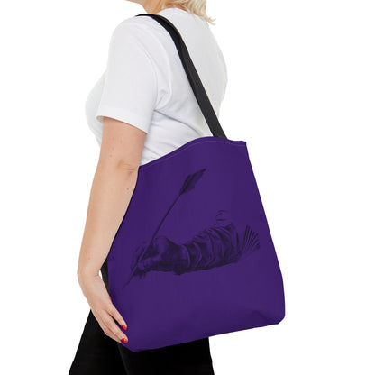 Tote Bag: Writing Purple