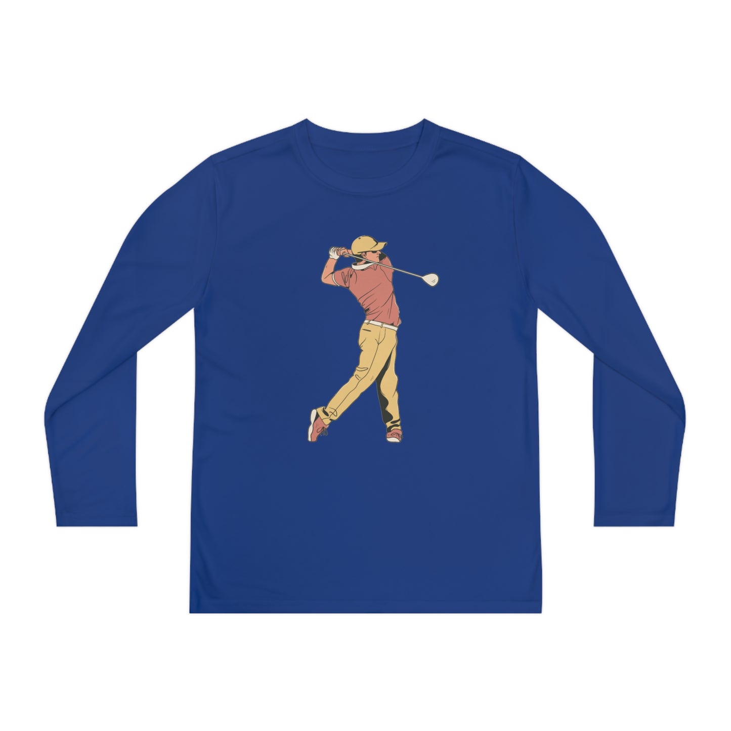 Youth Long Sleeve Competitor Tee: Golf