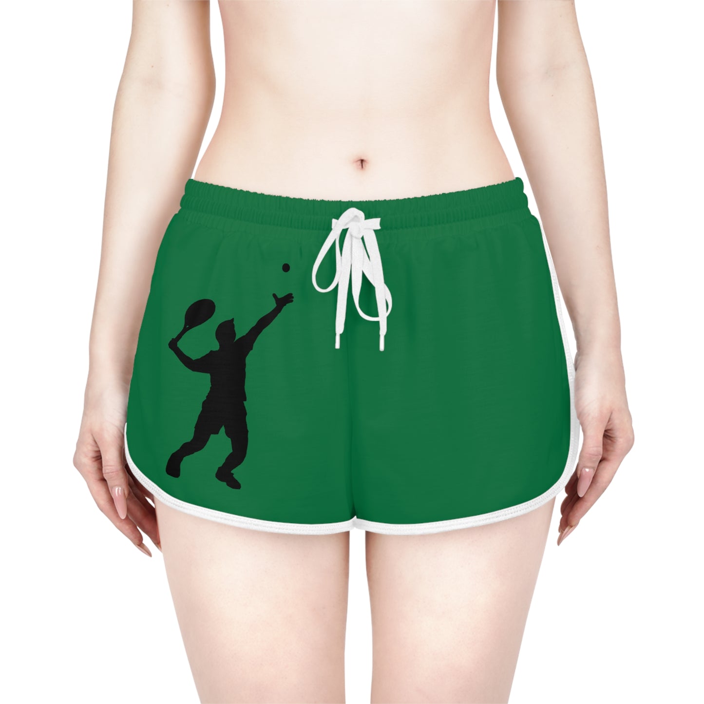 Women's Relaxed Shorts: Tennis Dark Green