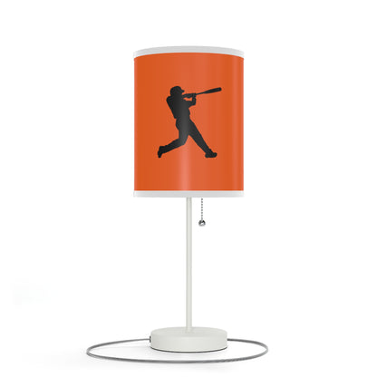 Lamp on a Stand, US|CA plug: Baseball Orange