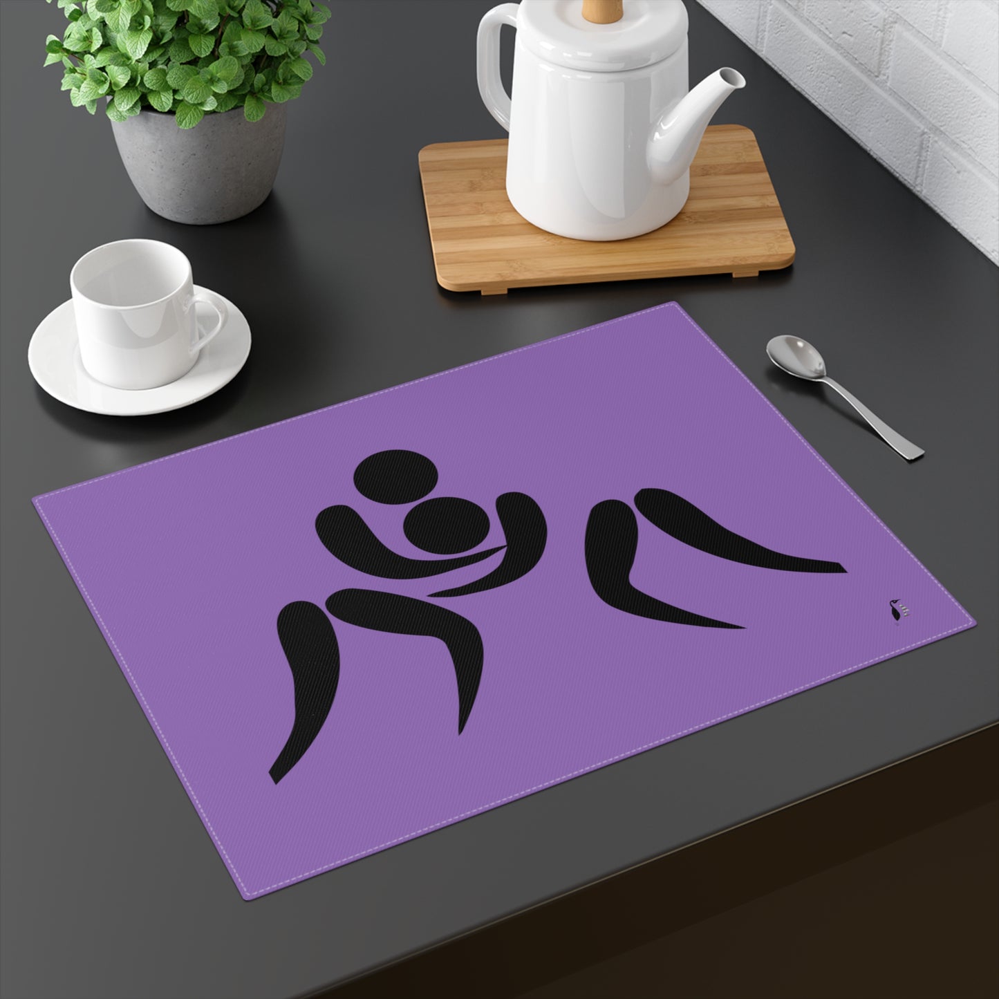 Placemat, 1pc: Wrestling Lite Purple