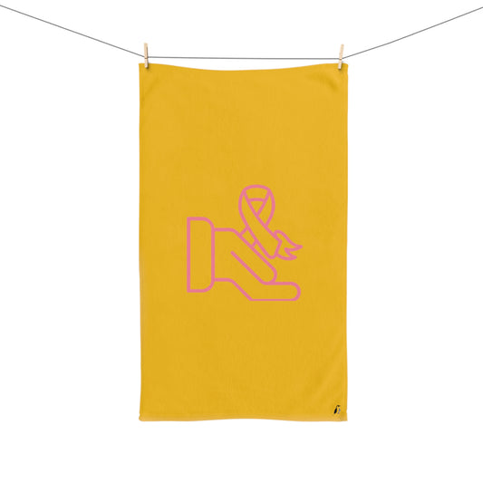 Hand Towel: Fight Cancer Yellow