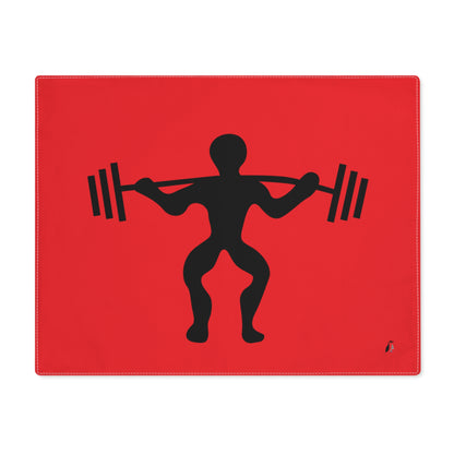 Placemat, 1pc: Weightlifting Red