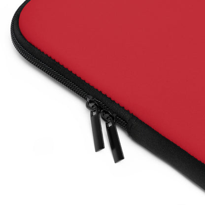 Laptop Sleeve: Hockey Dark Red