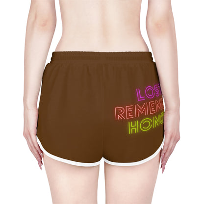 Women's Relaxed Shorts: Baseball Brown