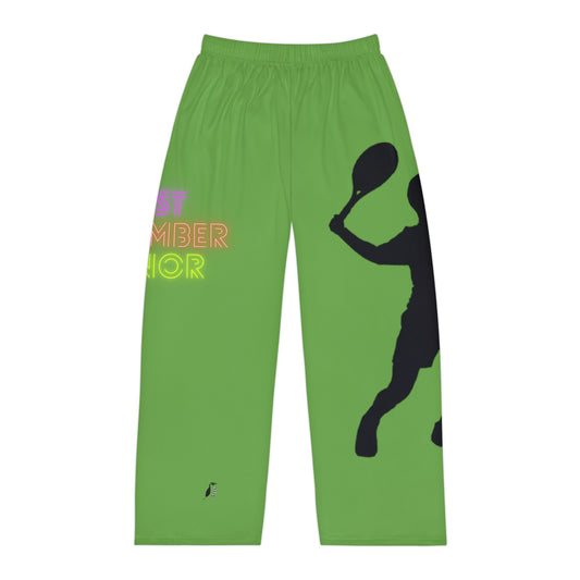 Men's Pajama Pants: Tennis Green