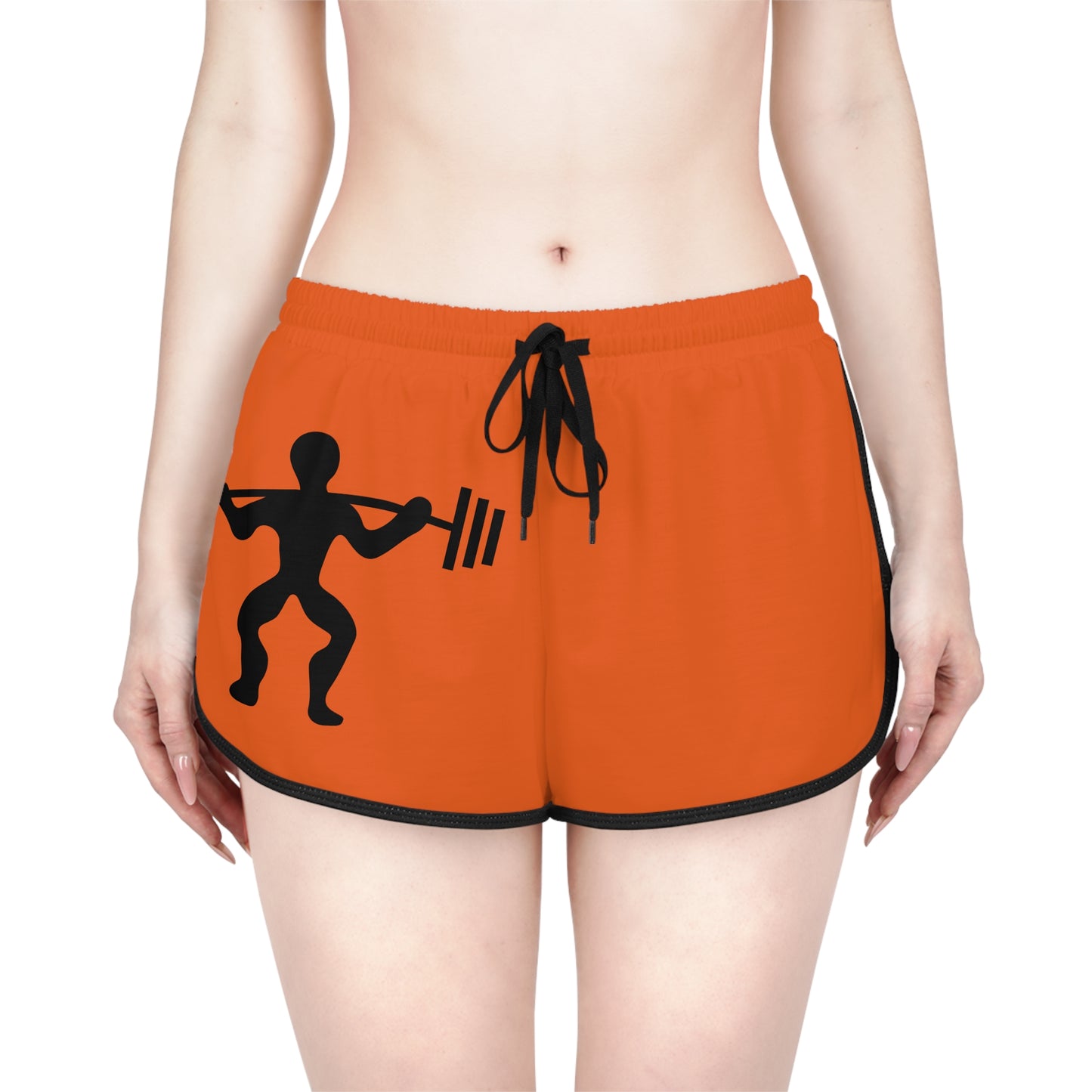 Women's Relaxed Shorts: Weightlifting Orange