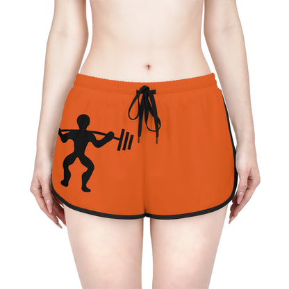 Women's Relaxed Shorts: Weightlifting Orange