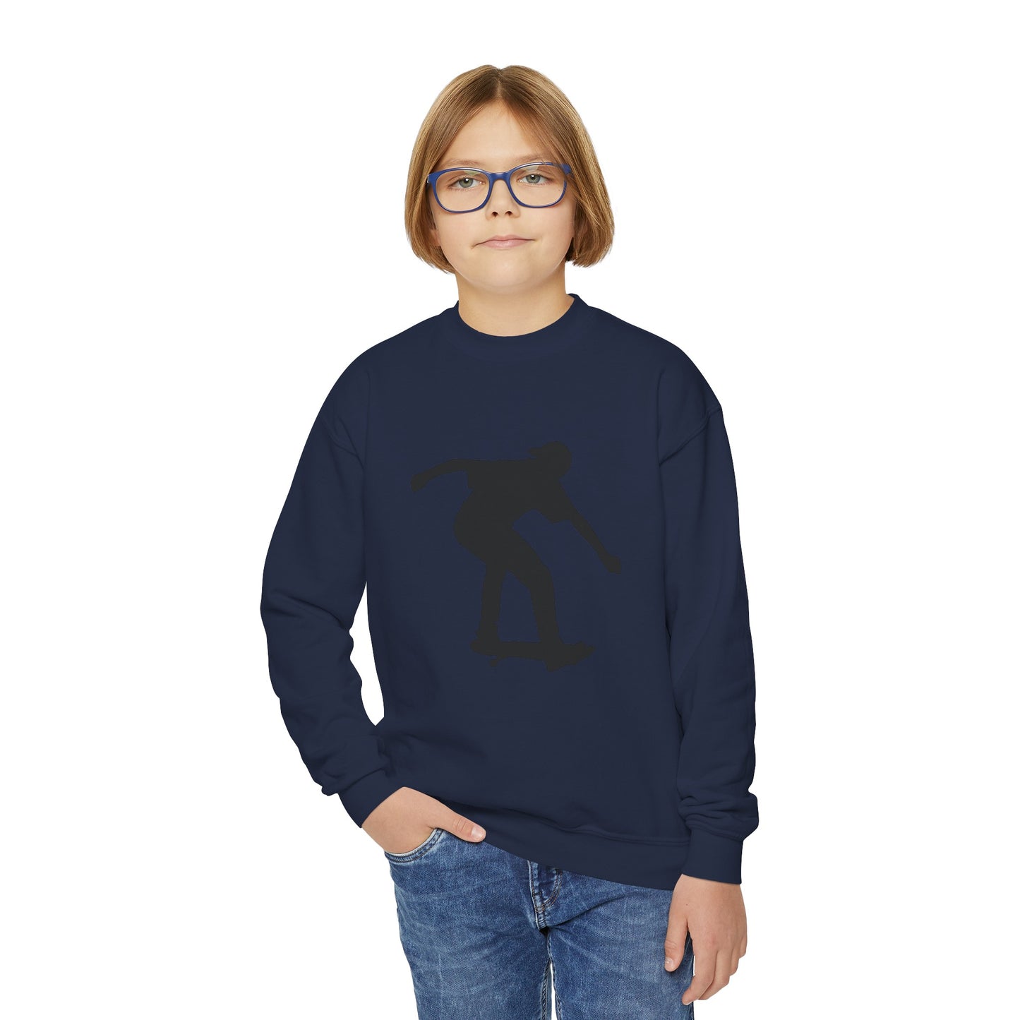 Youth Crewneck Sweatshirt: Skateboarding 