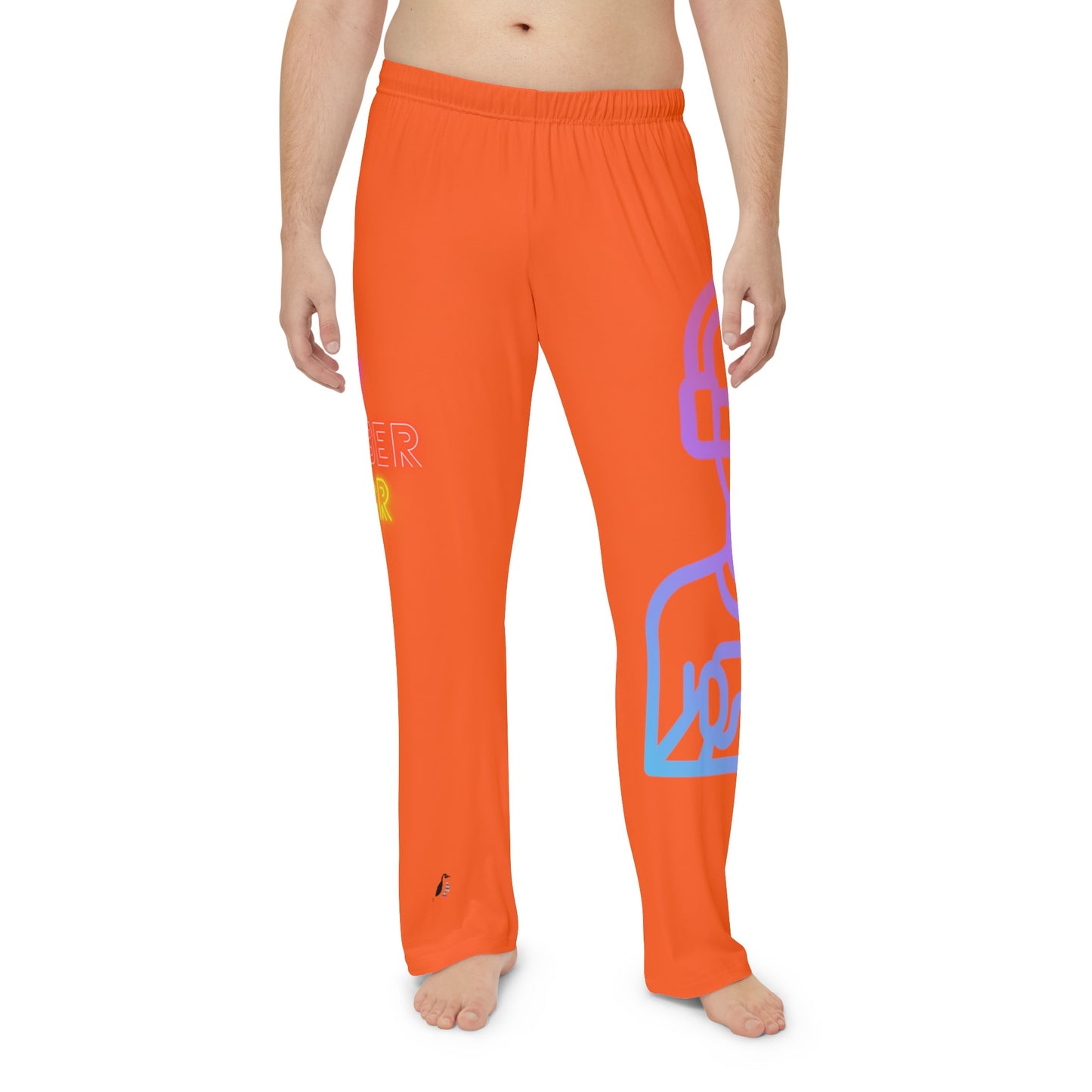 Men's Pajama Pants: Gaming Orange