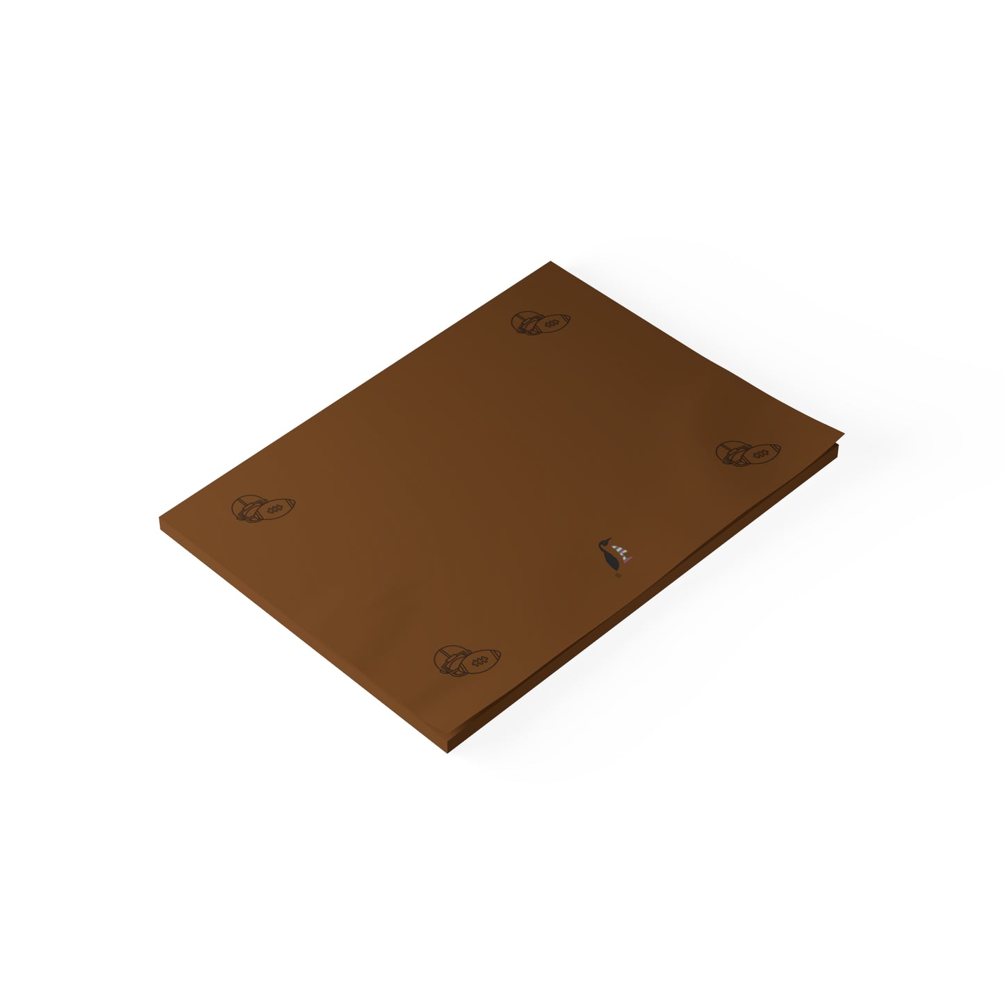 Post-it® Note Pads: Football Brown