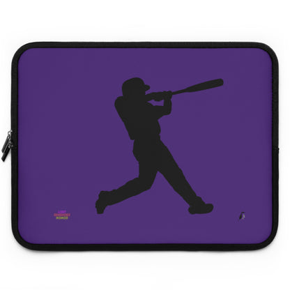 Laptop Sleeve: Baseball Purple