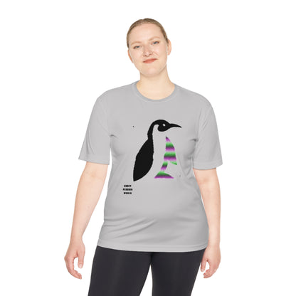 Moisture Wicking Tee: Crazy Penguin World Logo #1