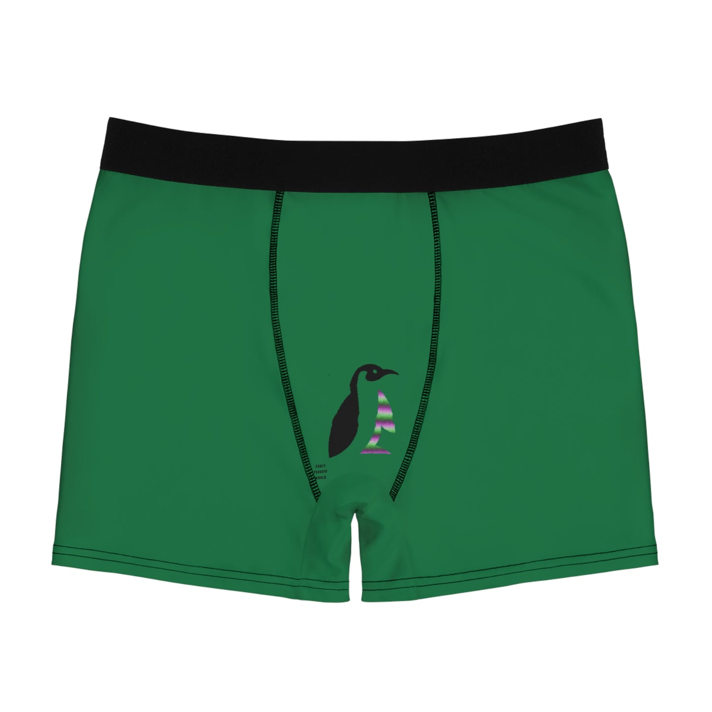 Men's Boxer Briefs: Racing Dark Green