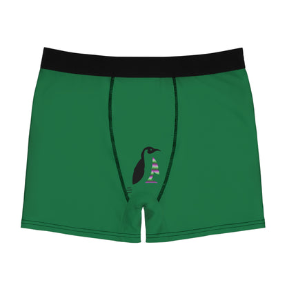 Men's Boxer Briefs: Racing Dark Green