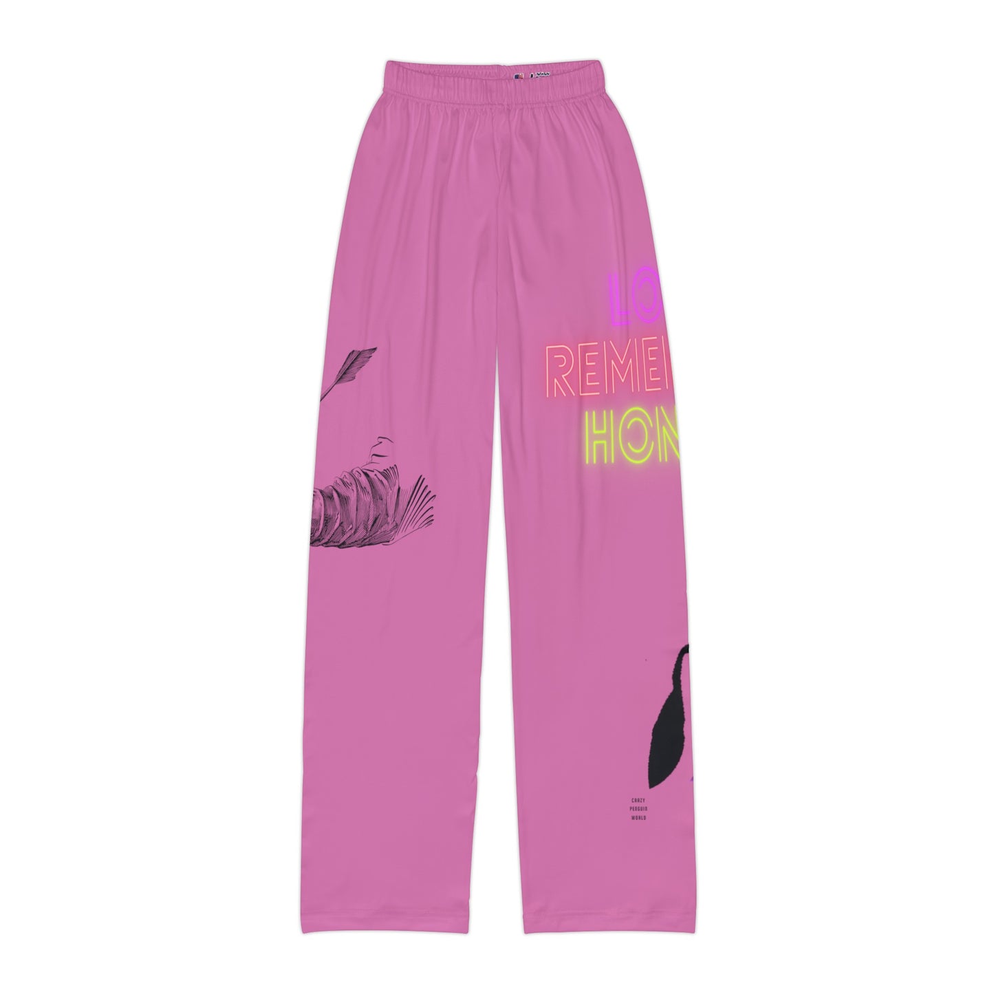 Kids Pajama Pants: Writing Lite Pink