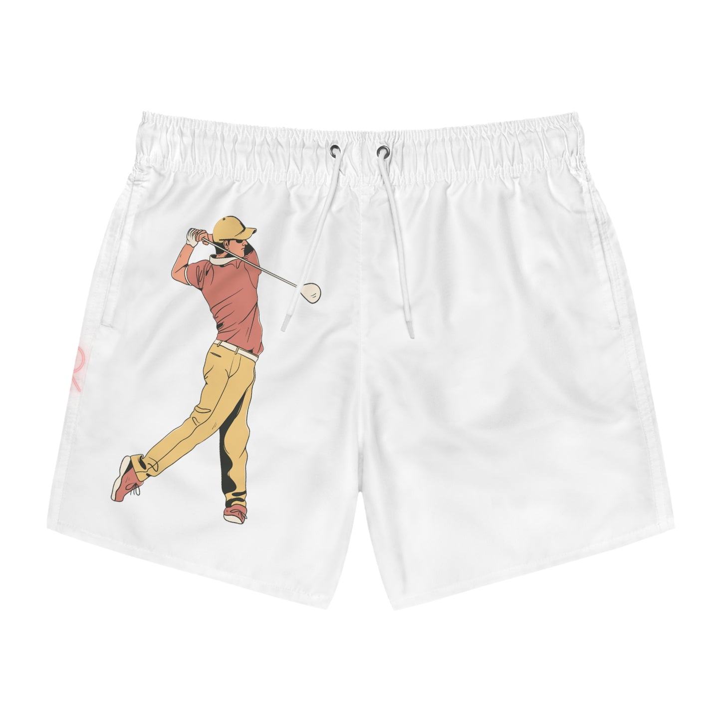 Swim Trunks: Golf White