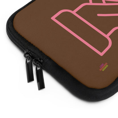 Laptop Sleeve: Fight Cancer Brown