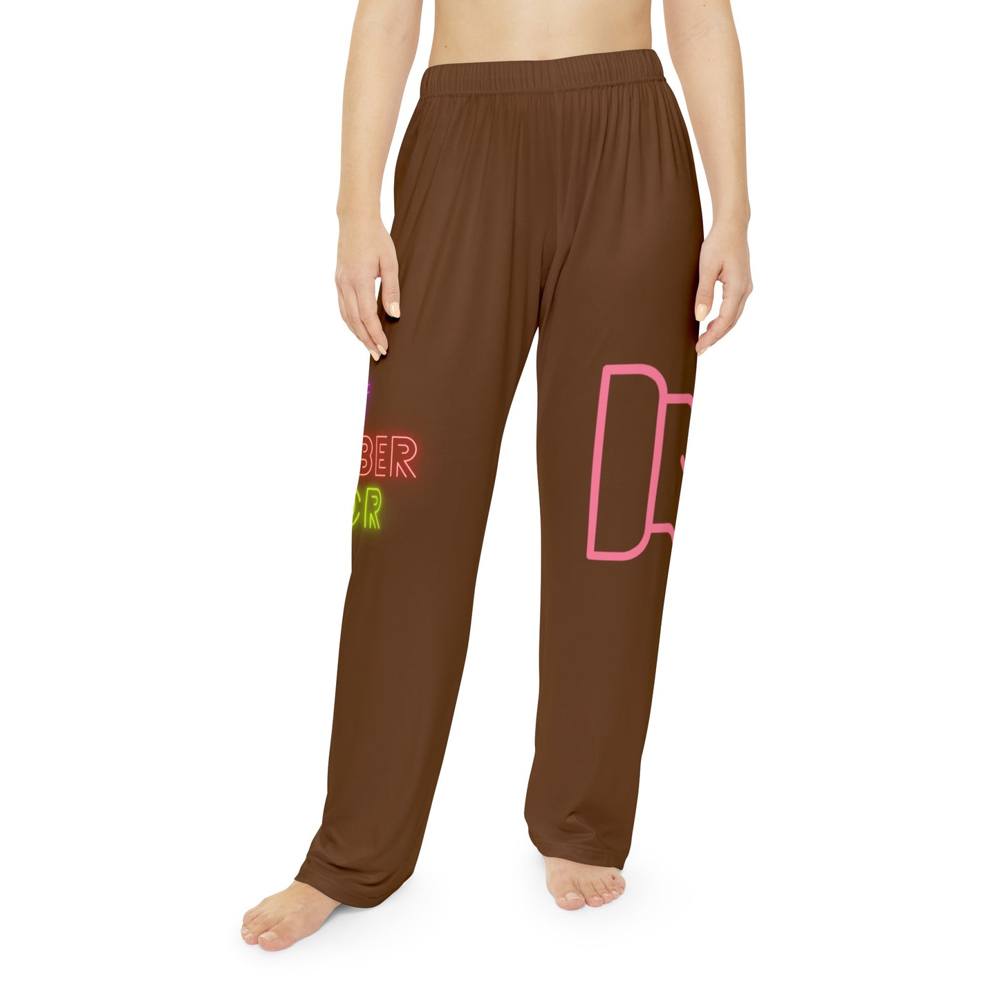 Women's Pajama Pants: Fight Cancer Brown