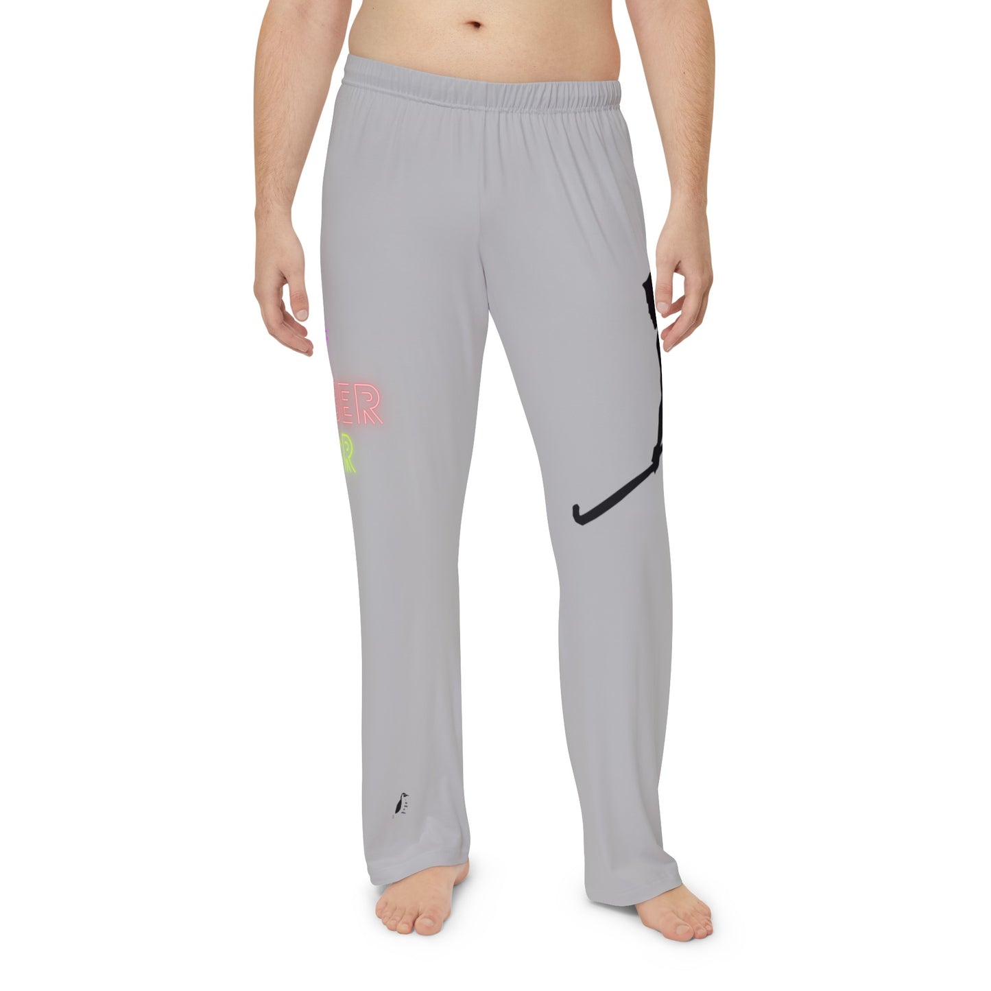 Men's Pajama Pants: Hockey Lite Grey