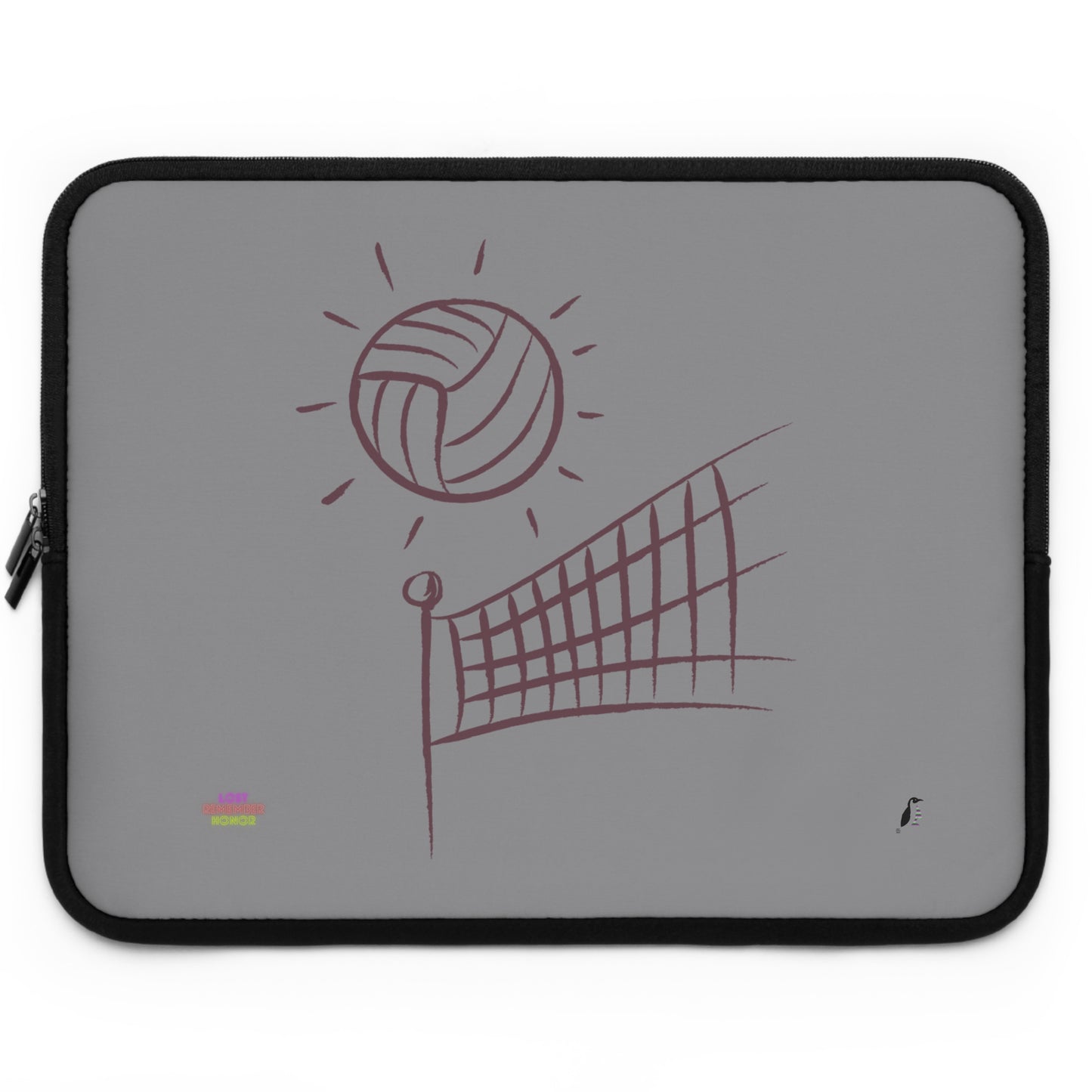 Laptop Sleeve: Volleyball Grey