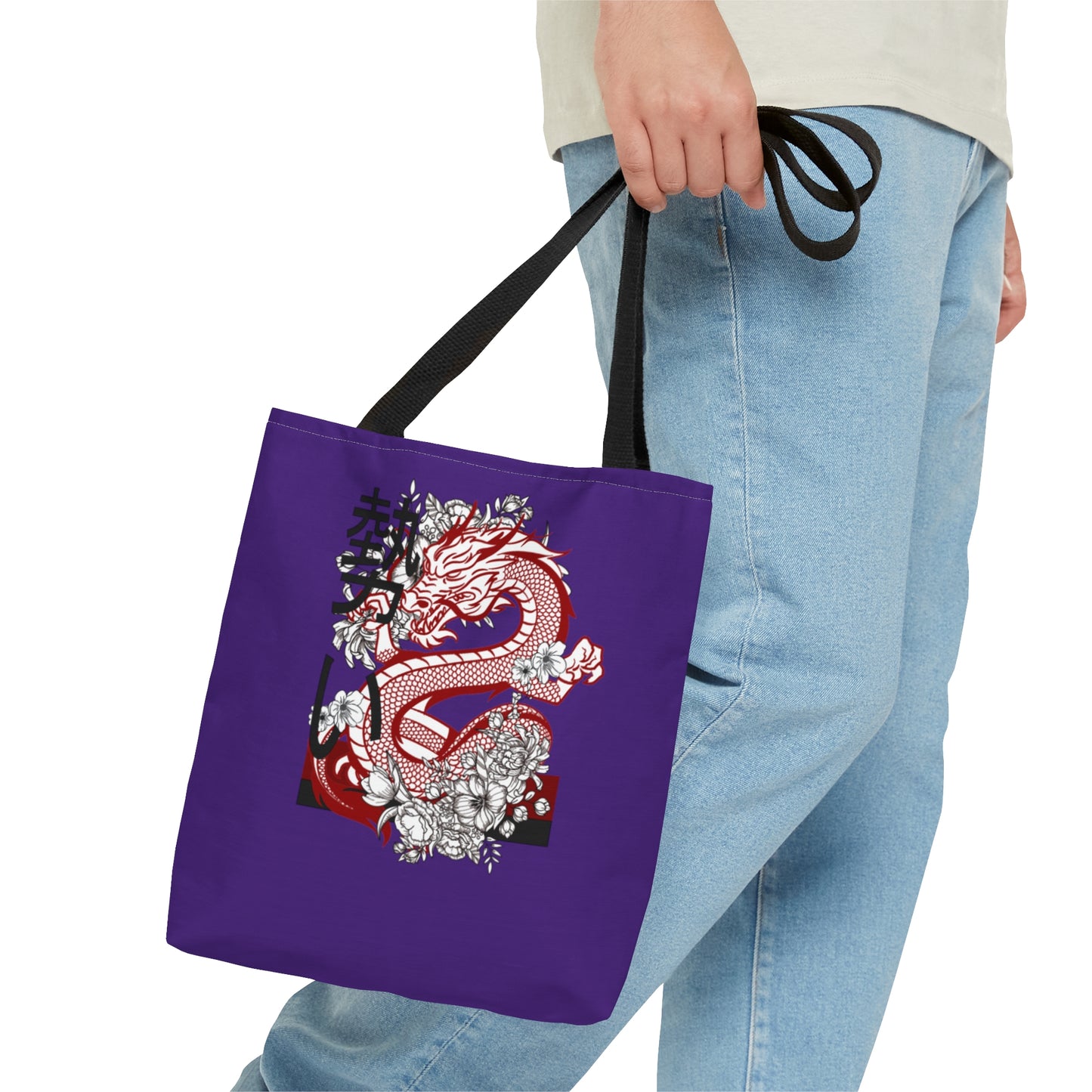 Tote Bag: Dragons Purple