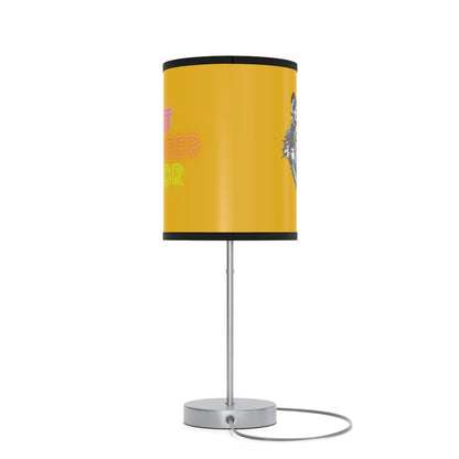 Lamp on a Stand, US|CA plug: Wolves Yellow