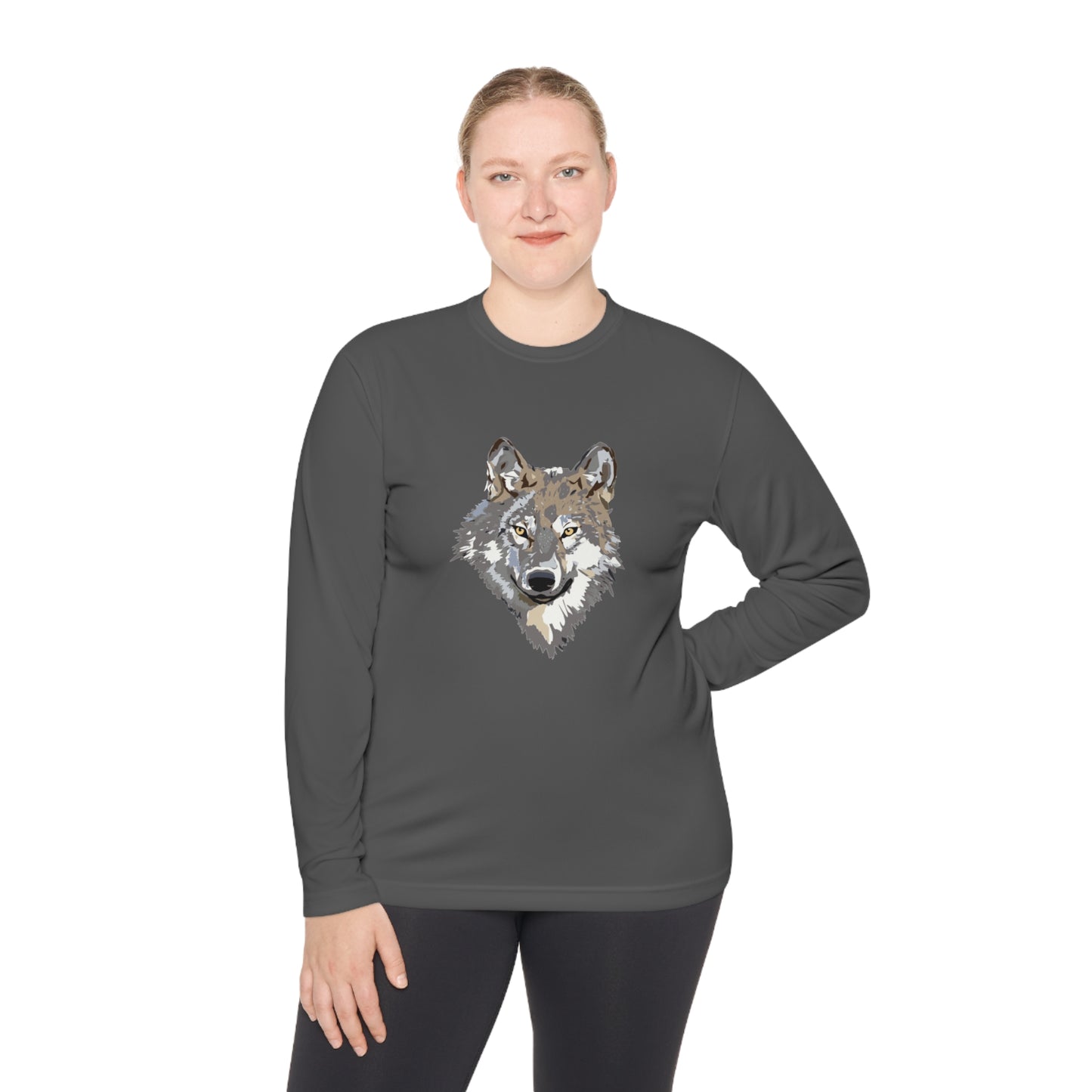 Lightweight Long Sleeve Tee: Wolves #1